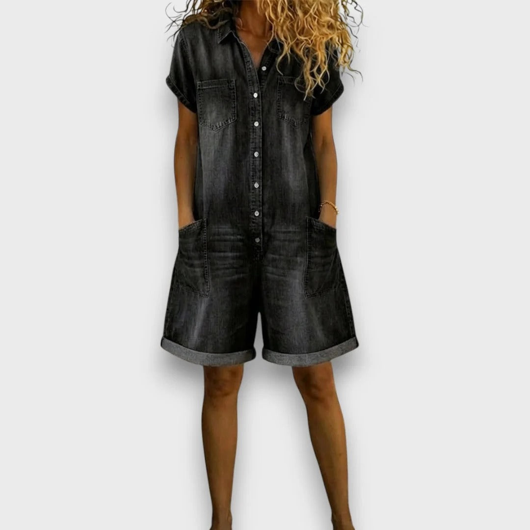 Combishort Capri en Denim