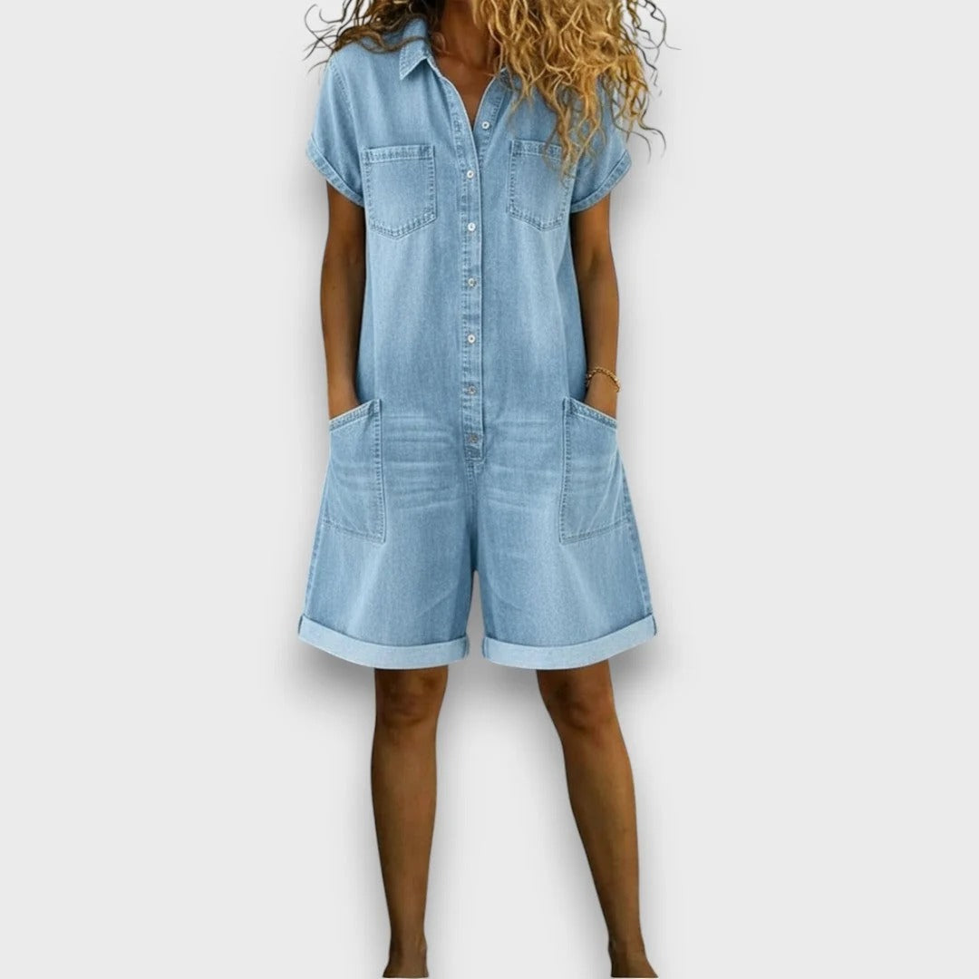 Combishort Capri en Denim