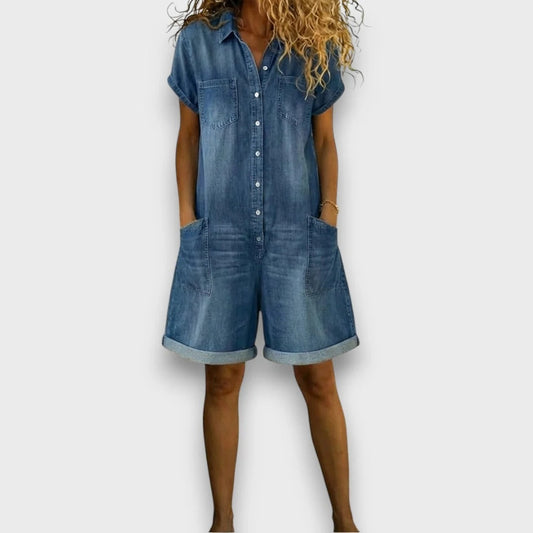 Combishort Capri en Denim
